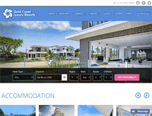 Tablet Screenshot of goldcoastluxuryresorts.com.au